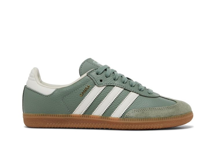 Women's Sneakers Adidas Samba OG Silver Green (Women's) Silver Green/Chalk White/Gum