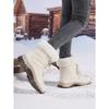 Waterproof Snow Boot Women's Plush Cotton Shoes Ladies Warm  High-top Boots Winter Outdoor Sneakers for Trekking Hiking