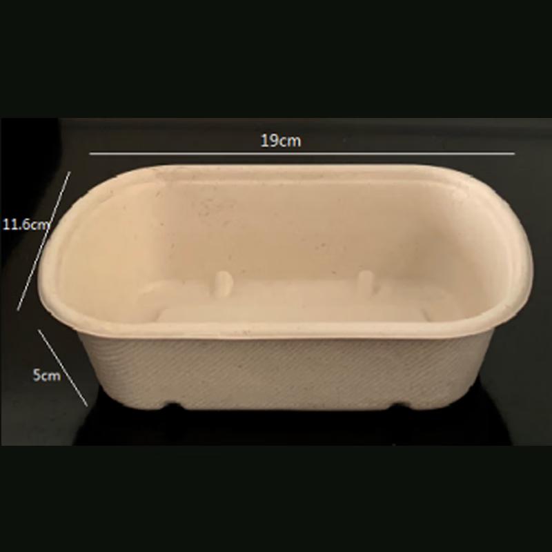 ShouHe Disposable Biodegradable Oval Meal Containers & Lids