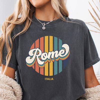 Rome Italy Comfort Colors Tee, Rome Italy Shirt, Vintage Eternal City Travel Tee, Rome Vacation Shirt, Roman Holiday Adventure Gift