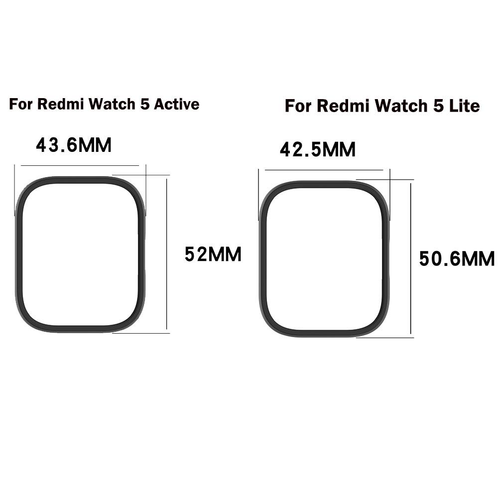 Hollow PC Protector Case For Xiaomi Redmi Watch 5 Active Smart Frame Hard Cover For Redmi Watch 5 Lite Protective Shell Bumper