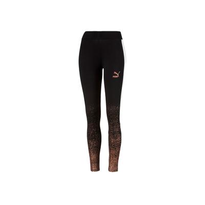 Logo Vintage Sports Print Color Block Casual Pants Women Bottoms Black 577424-01