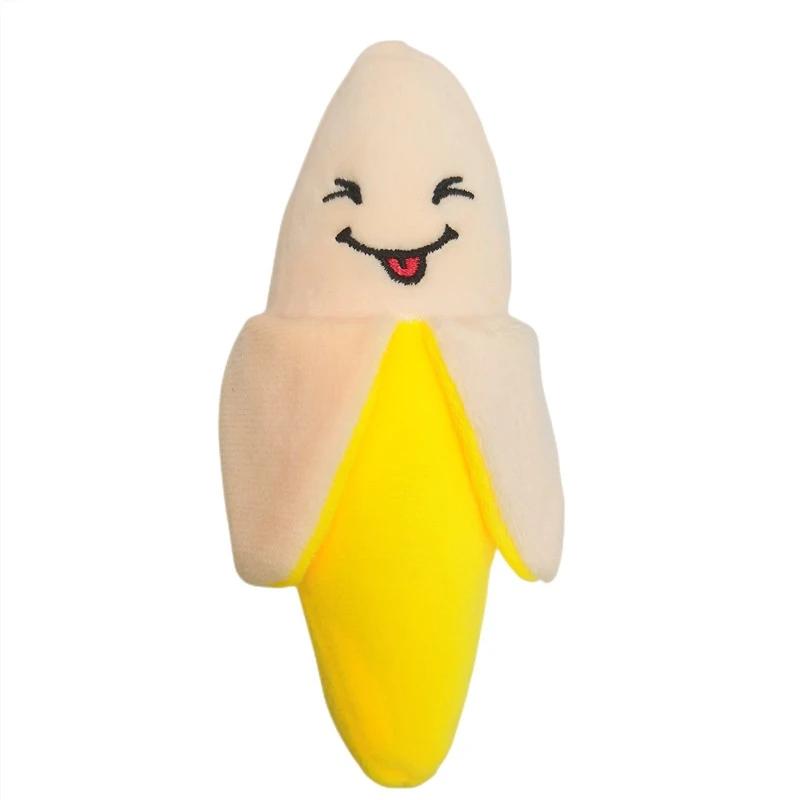 Pet Plush Sound Toys, Dog Toy Supplies Wholesale,  Cat Bite Resistant Puzzle Toys, Fruit Bananas Dog Toy Interactive Dog Toys