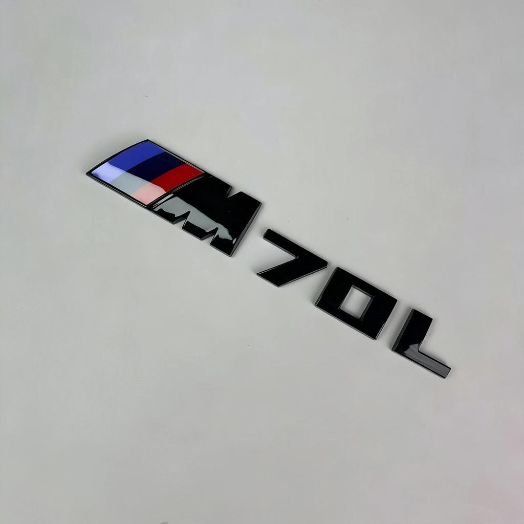 Car Rear Tailgate Letter Badge Sticker, Trunk Emblem Decal Auto Exterior Decor Styling Accessories Fit for BMW IX3 I4 I7 M50 M60 yf2