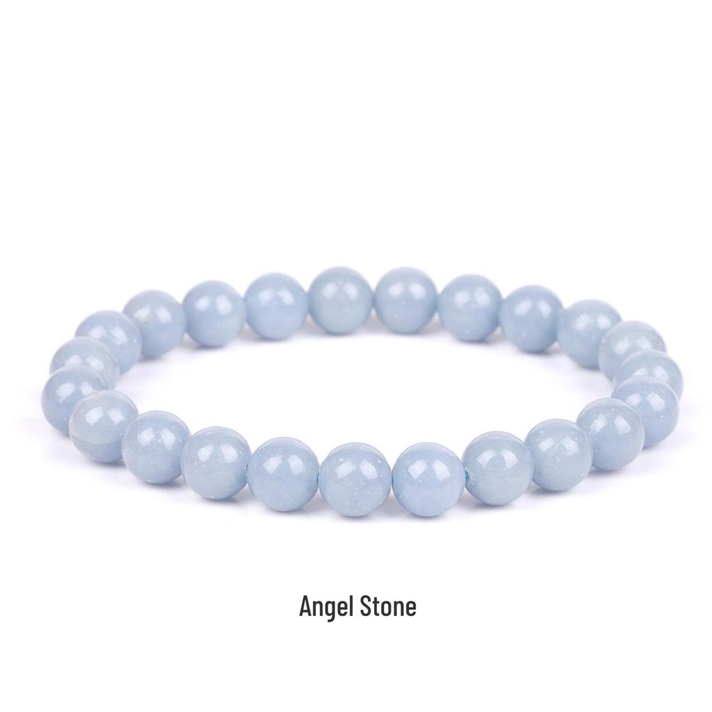 She Yao Natürlicher Kristallachat Tigerauge Armband - Modeschmuck mit einzelnen runden Perlen