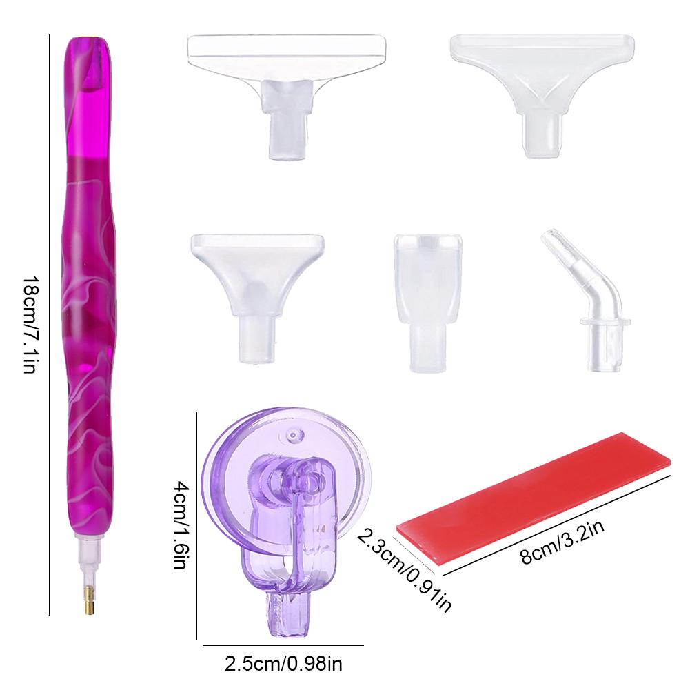 Diamond Painting Stylus mit Klebeknete Roller Diamond Painting Stift Set Harz 5D Diamond Painting Stift für DIY 5D Diamond Painting