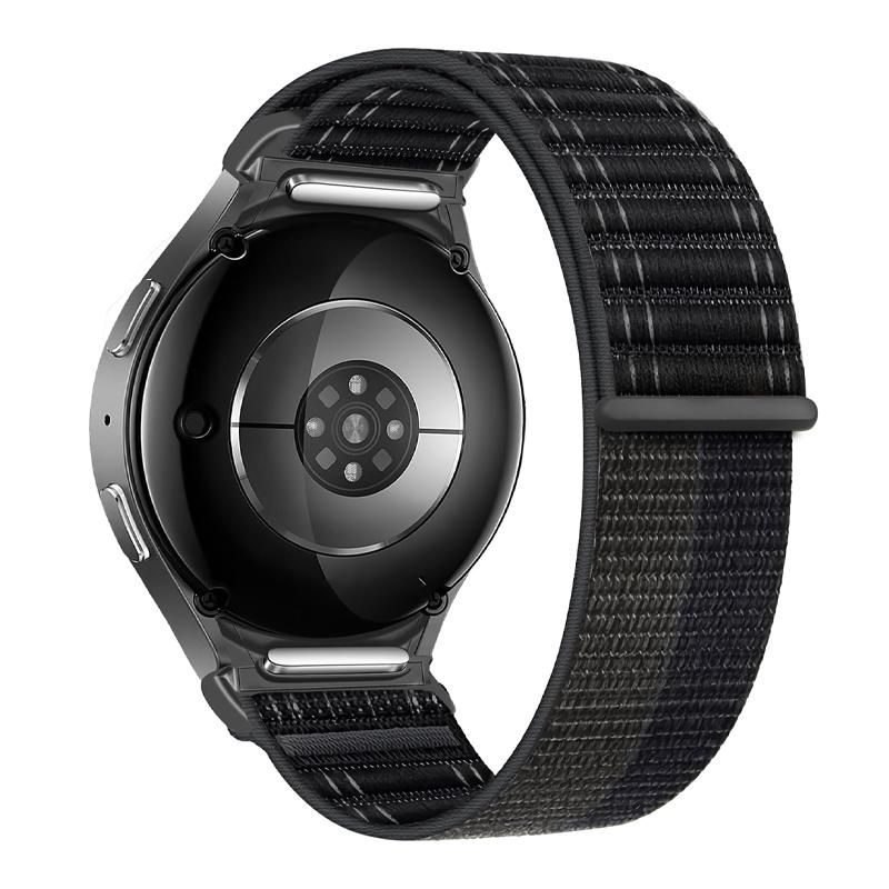 

Sport Band For Samsung Galaxy Watch 4/5/6/7/5 Pro 44mm 40mm No Gaps Elastic Nylon correa bracelet Galaxy Watch 6 Classic Straps Galaxy Watch 7 40mm чёрный
