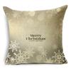 Creative Black and White Christmas Theme Pillowcase Holiday Gift Sofa Decorative Cushion Cover 40*40cm/45*45cm/50*50cm