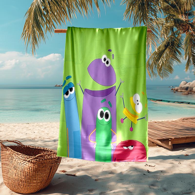 Ask the StoryBots Fashion Beach Towel: Ideal for Summer Adventures Soft, absorbent and quick drying suitable for swimming and bathing