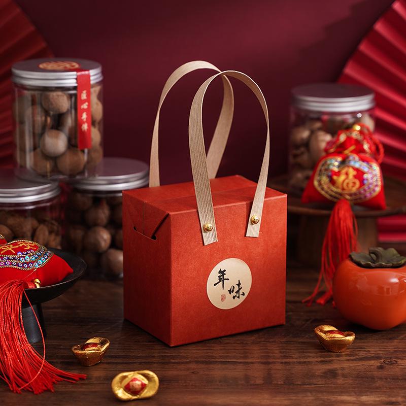 Luxury Nut Gift Box with Tote Bag for Hotel and Group Purchases - Large Size New Year Edition