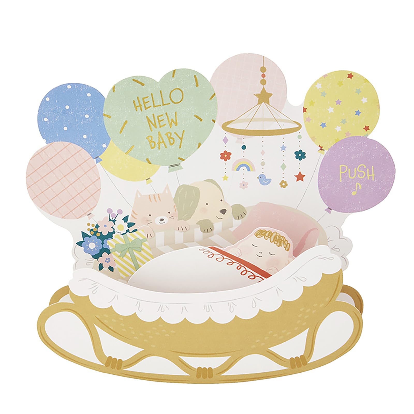 

Sanrio Melody Card Детская подарочная карта «Младенец в колыбели» Музыкальная шкатулка Возможна доставка за границу JPME58-3 SANRIO 630535