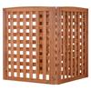 Wooden Privacy Fence, 810 X 960 Mm Air Conditioner Fence, 3 Panel Solid Outdoor Wood Privacy Screen with Adjustable Angle, Hinge-Reinforced Structure,