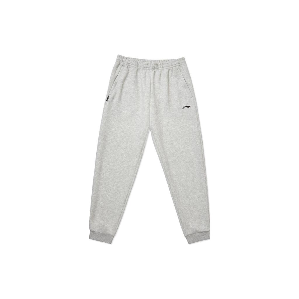 Li Ning Sports Life Collection Knitted Sweatpants Men's Heather Gray AKLTC85-2