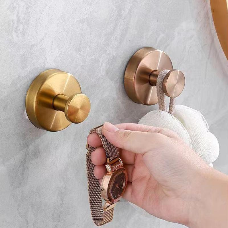 1 ks Nerezové přísavkové háčky Do sprchy Koupelny Na zavěšení Ručníků Županů Houbiček Na skleněné sprchové dveře Dlaždice Zrcadla