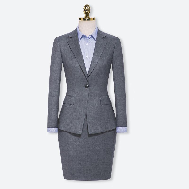 

Professional Grey Wrinkle-Free Business Suit Set 48B 175/96B