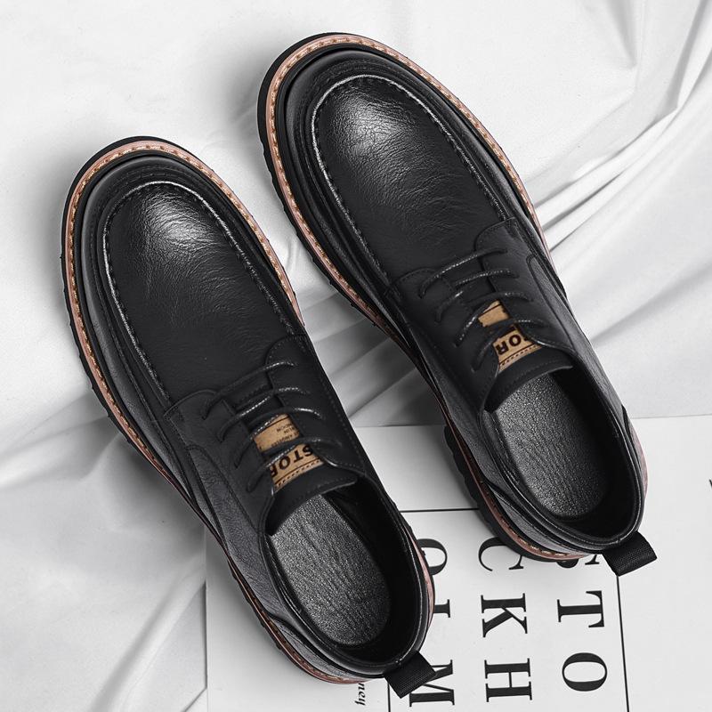 Mode Britisches Leder Business Herren Anzugschuhe Frühling Herbst Weiche Sohle Herren Designer Arbeitsschuhe Herren Mode Freizeit Slipper Herren