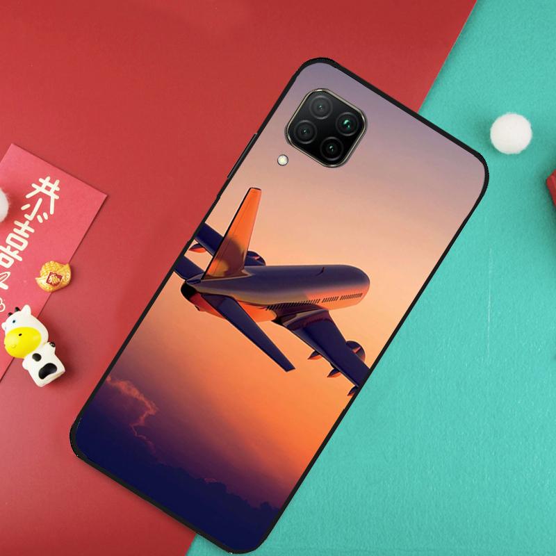 Airplane Plane Aircraft For Huawei Nova 7i 8i 11i 12i Y73 Y72 Y61 Y91 Y90 Y70 Y60 9 10 SE 11 Pro P30 P40 Lite Case