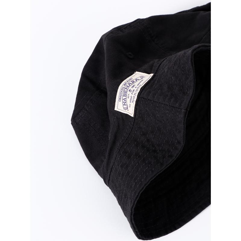 

Капелюх-відро ретро бавовна капелюх раковина з короткими полями дизайн вишивки повсякденний універсальний капелюх для пари M（56-58cm） чорний