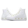 Converse Chuck Taylor All Star Studded Lift Plateforme Blanche Dorée Baskets Femme A06787C