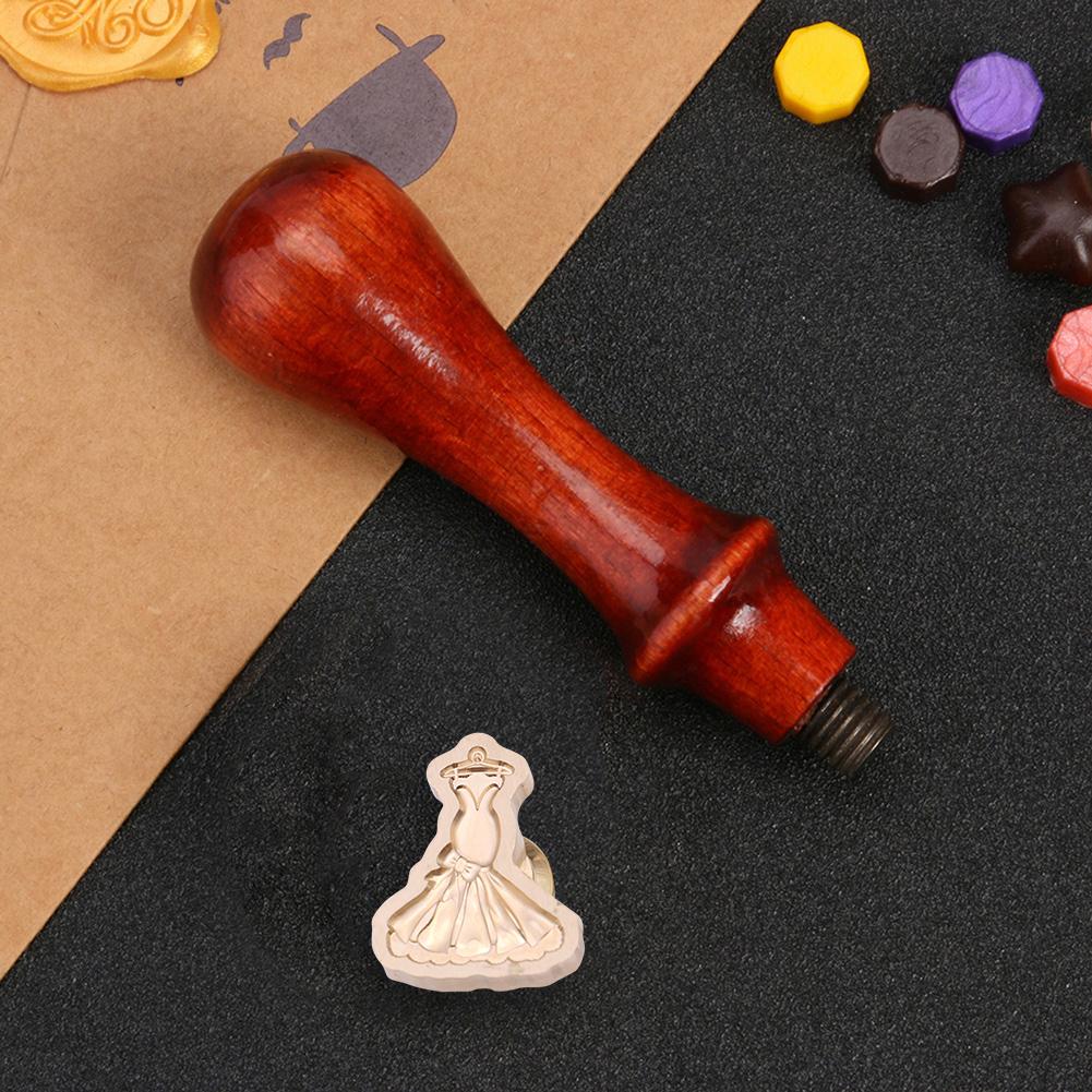 Sealing Wax Copper Head Classic Retro Special-shaped Enamel Wax Head Invitation Envelope 3D Stereoscopic Relief for Wedding Card