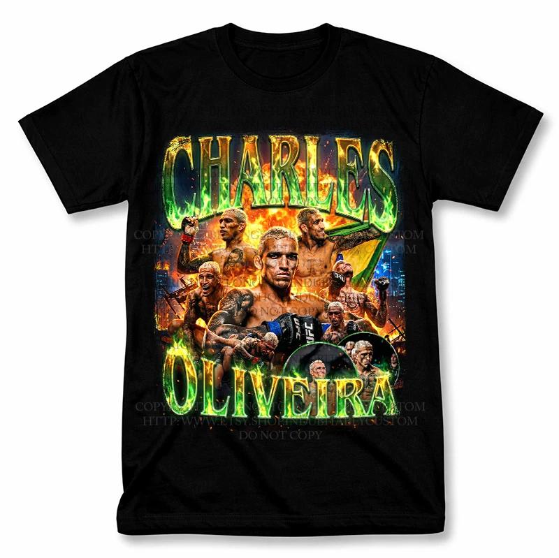 

Charles Oliveira UFC Graphic T Shirt Vintage Style MMA Fan Tee 3XL