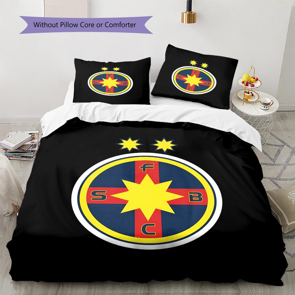 FCSB Pattern Bedding,Quilt Set Quilt Cover Pillowcase Home Birthday Gift (1 * duvet cover + 2 * pillowcase, without core)