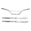 22mm Motorcycle Handlebar with Front Fork Shock Absorber Set Metal Alloy Replacement for Apollo Motocross Mini Dirt Pit