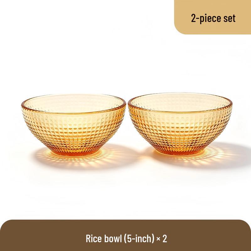 TAYOHYA Amber Galaxy 2-Piece Salad Bowl Set