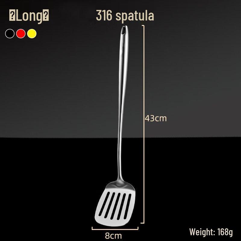 

ZISIZ 316 Stainless Steel Long Frying Spatula