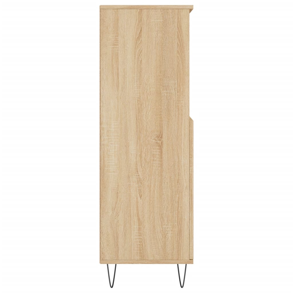 Highboard in Sonoma Oak Finish 60 x 36 x 110 cm engineered wood