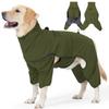 Winter Hundemantel Warmer Gepolsterter Overall Wasserdicht Winddicht Ganzkörper Hundejacke Reflektierender Haustier Schneeanzug für Große Hunde