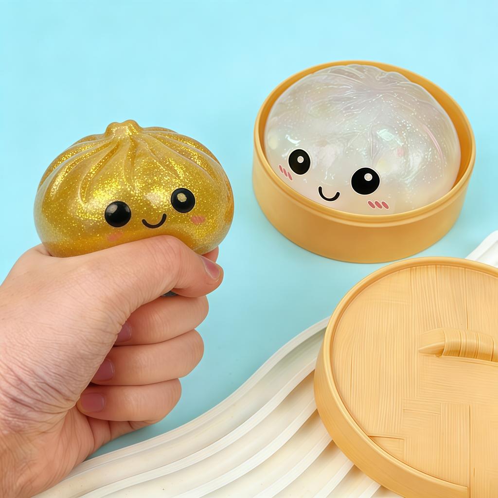 New Glitter Dumpling Squeeze Toy — A Stress-Relieving Glitter Dumpling Toy, Suitable For All Ages