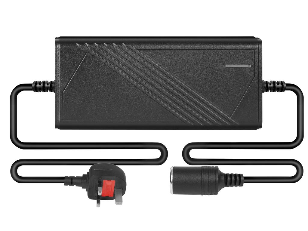 Konwerter AC 110v/220v na DC 12V 20A 240W Gniazdo zapalniczki samochodowej AC/DC Adapter zasilania samochodowego z wentylatorem chłodzącym do Inflatora