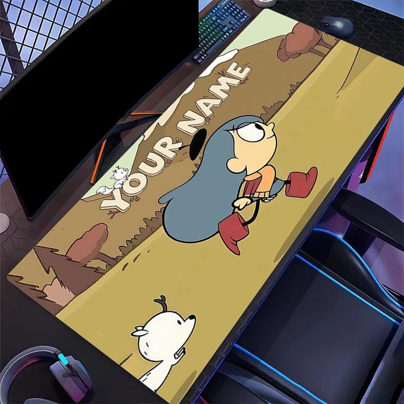 Custom Name,Hilda Mouse Pad, Large Gaming Desk Mat, Non-slip XXL Mousepad for Laptop & Tablet, Mini PC Playmat with Stitched Edges