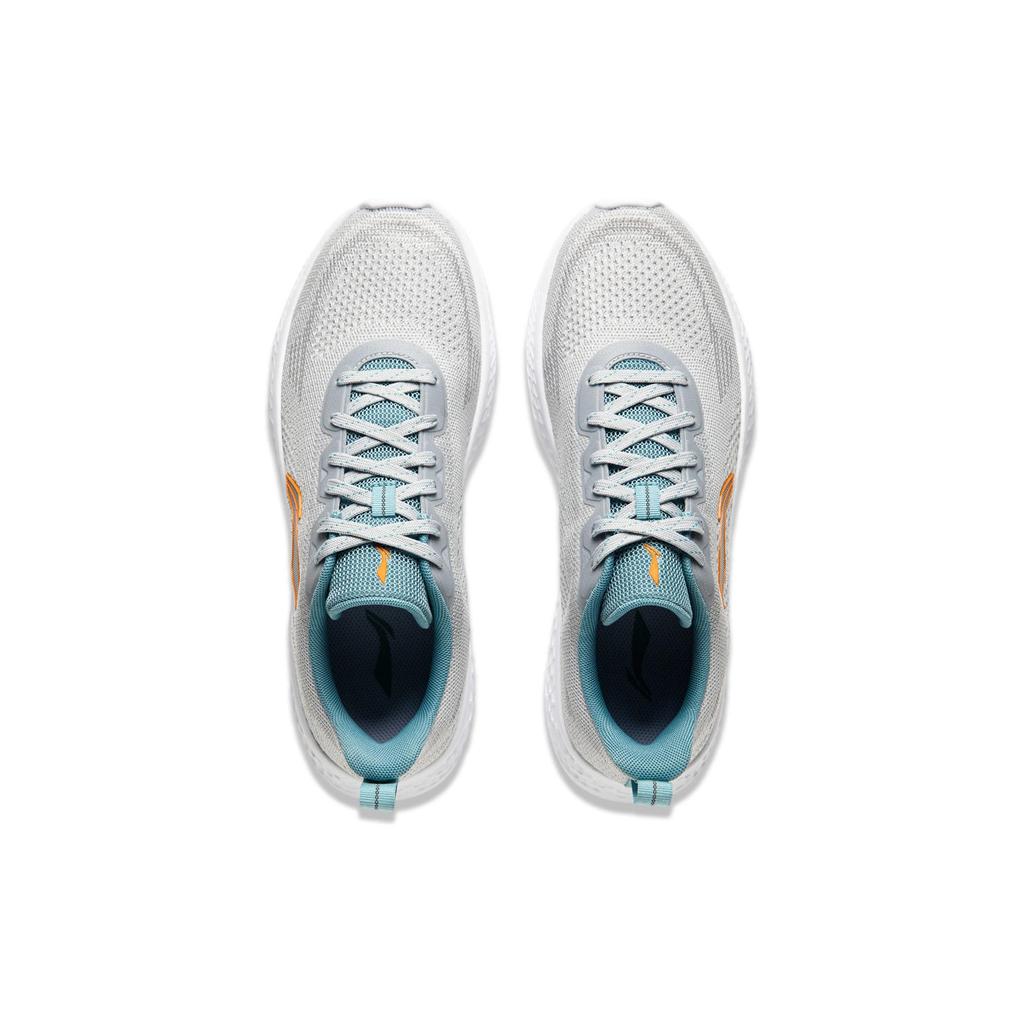 New LiNing Cloud Motion Cushioned Slip-Resistant Breathable Reflective Low-Top Casual Running Shoes Men's Mist Gray ARSU023-3