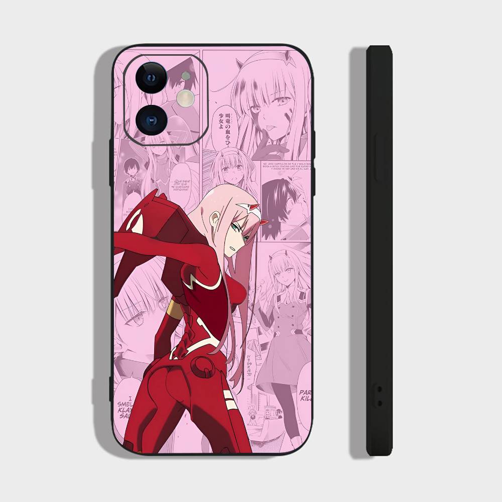 Anime Girl Zero Two For Iphone 17 Air 16 Pro Max 15 14 13 Full Cover Anti-Shock MagSafe Cover