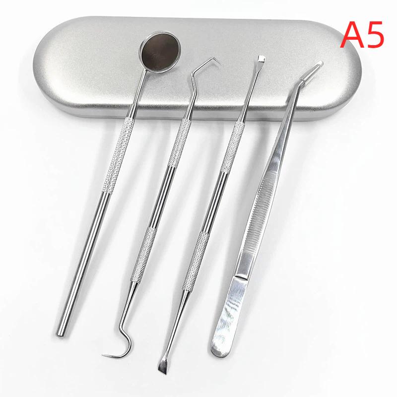 Teeth Plaque Tartar Remover Kit 3-6Pcs Professional Stainless Steel Dental Cleaning Tools for Home Use