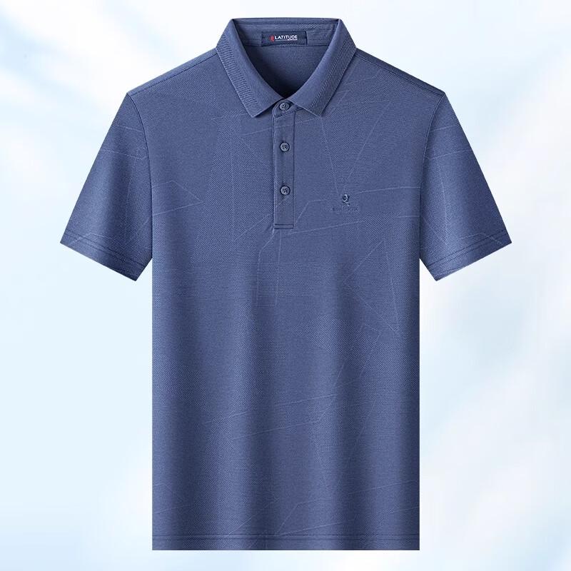 MONTAGUT Men s Silk Blend Short Sleeve Polo Shirt L (50)