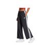 Adidas Womens Essentials 3-Stripes Lifestyle Woven Parachute Tracksuit Bottoms Black/White Women Streetwear JE1306