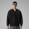 V-Ausschnitt Strickpullover im Faux-Zweiteiler-Look, lässiges warmes Winteroberteil für Herren
