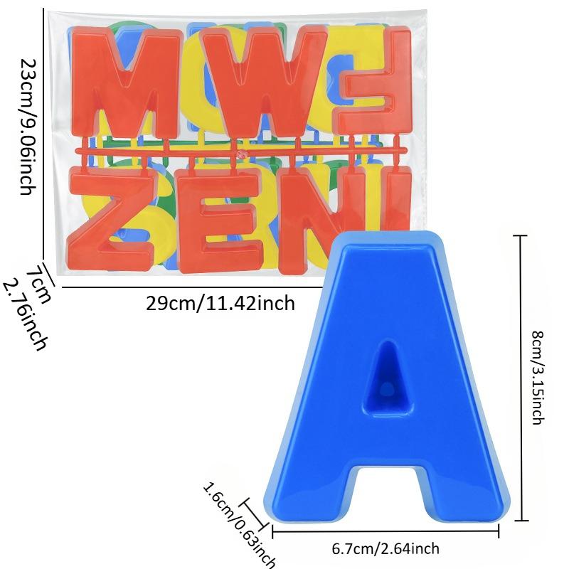 ABC Lernen Alphabet Sandform Großbuchstaben Strandspielzeug Spielset für Kinder Kleinkinder Zuordnungsspiel Farbsortierung Montessori-Spielzeug