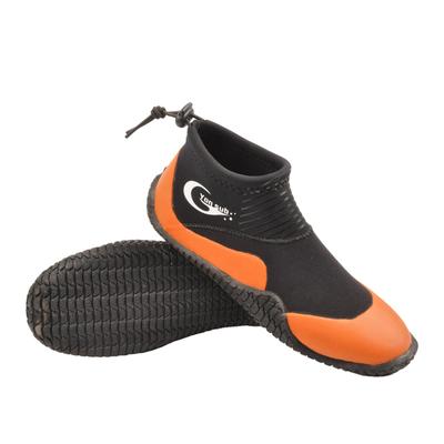 MORGEN SKY Diving Boots, Marine Shoes, Water Boots, 3mm Thick Neoprene, for Fishing, Diving, Surfing, and Snorkeling (Size 11, Orange) YZ015