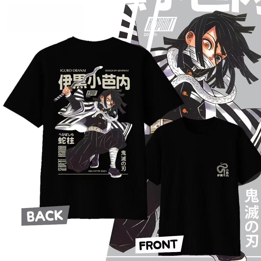 

Demon Slayer Japanese Anime Iguro Obanai Printed Tshirt Unisexs and Womens Tshirt Unisexs Top Sports Tshirt 2026 Summer New Tee S