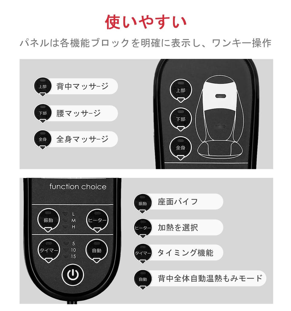 oCuZen Massage Medically Seat Massager with 3 Vibration Heated Design for Lower Lower and and Easy To Perfect for or Office Use Chair, Certified,
