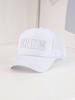 White Bride Trucker Hat With 3D Embroidery, Breathable Mesh Back For Bachelorette Party Wedding Bridal Shower