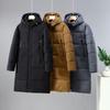 Long Men's Down Cotton Jacket Winter Outdoor Warm Men Cotton Jackets