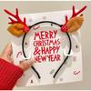 Karácsonyi fejpánt Xmas Elk Horn Bell flitter Karácsonyi hajpánt Boldog Új Évet Fotók Kellékek Boldog karácsonyt dekorációs ajándékok gyerekeknek