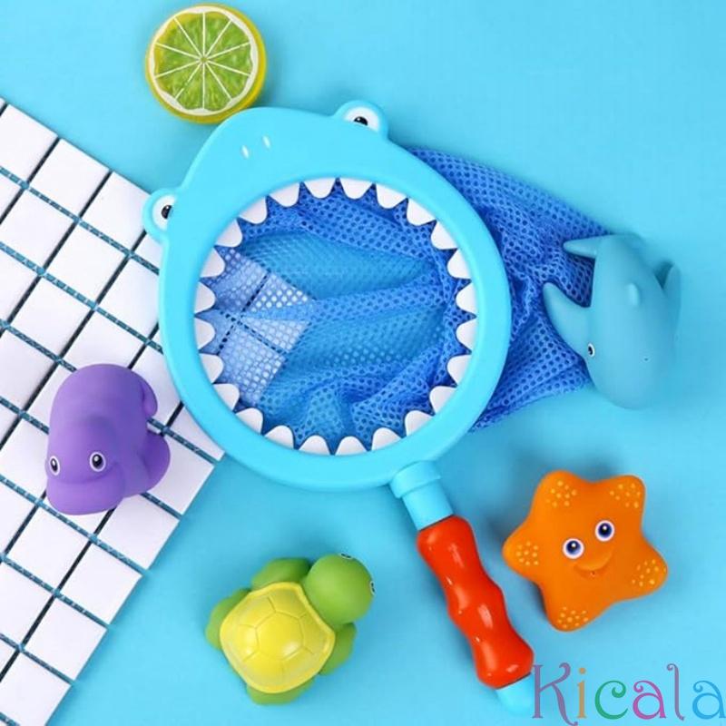 Baby Bath Toy Net Fishing Floating Children's Animal Cartoon Image Knead Happy Floating Water Toy Gift For Bathtub Pool Beach