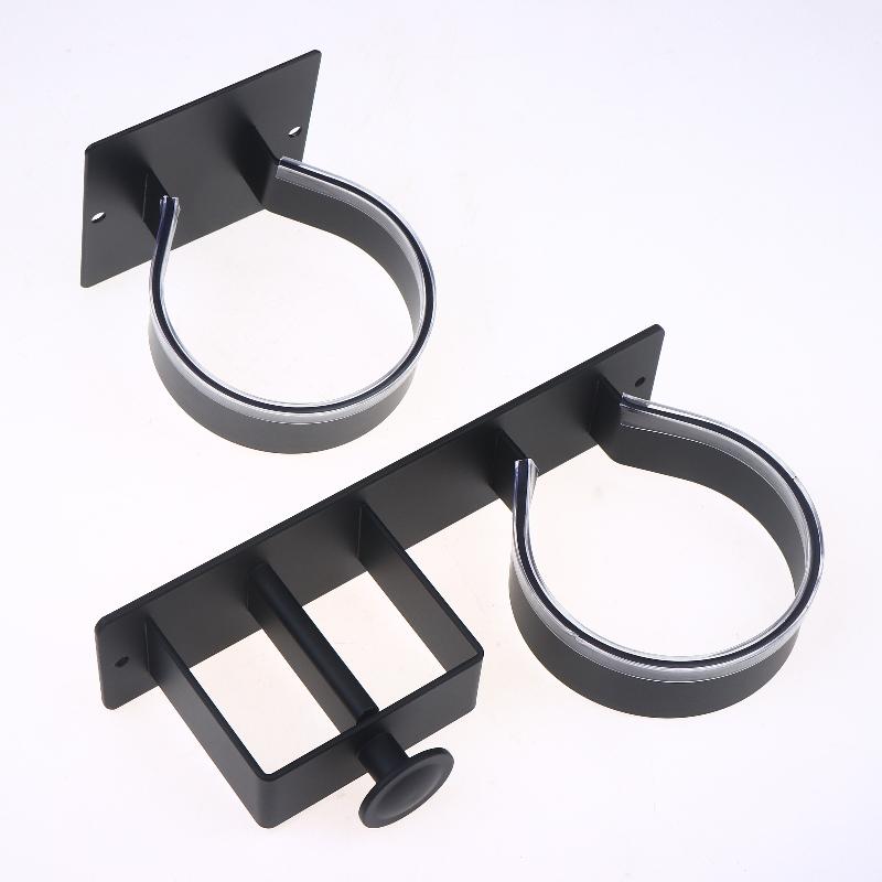 Punch-Free Hairdryer Storage Rack Wall Mounted Hair Dryer Holder Stand Shelf For Home Bathroom Dressing Room No Drill Organizer