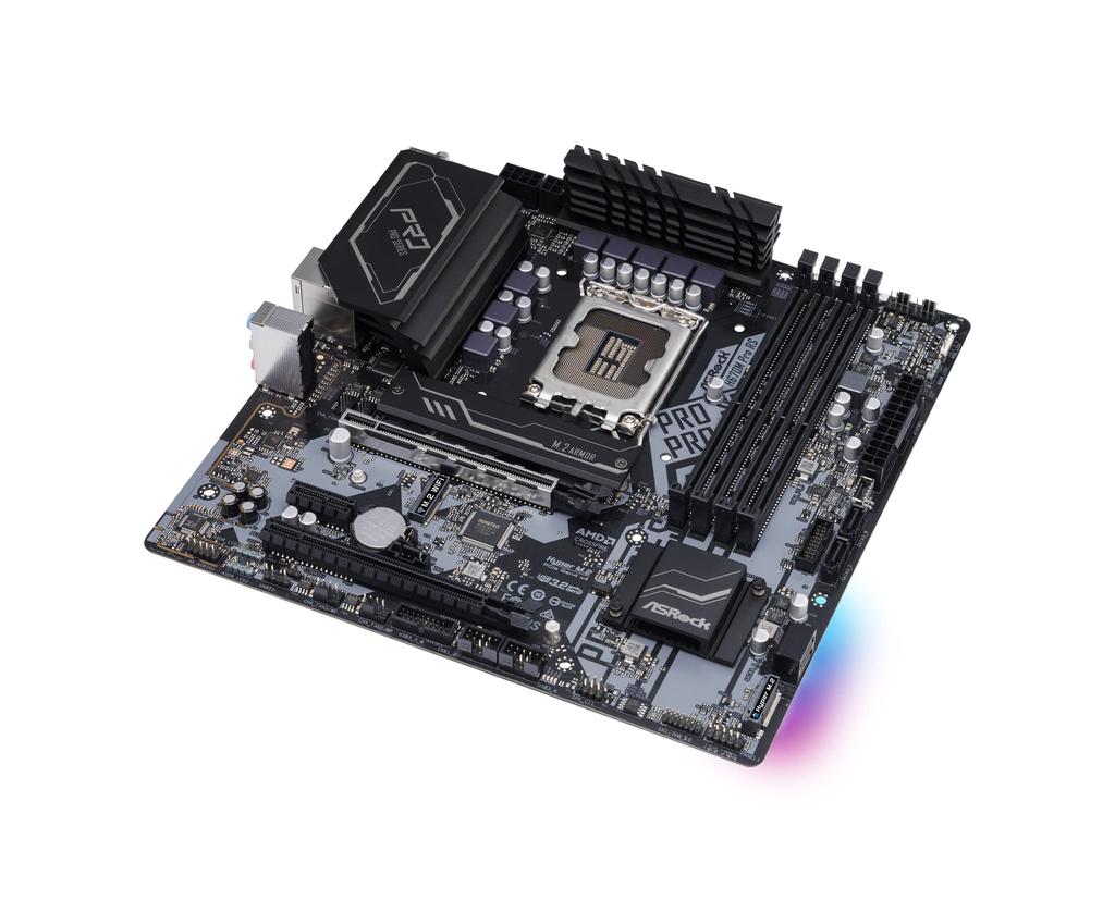 ASRock Motherboard H670M Pro RS Intel H670 Series 12th Generation CPU Compatible H670 MicroATX Motherboard Authorized Distributor (LGA1700) [Domestic
